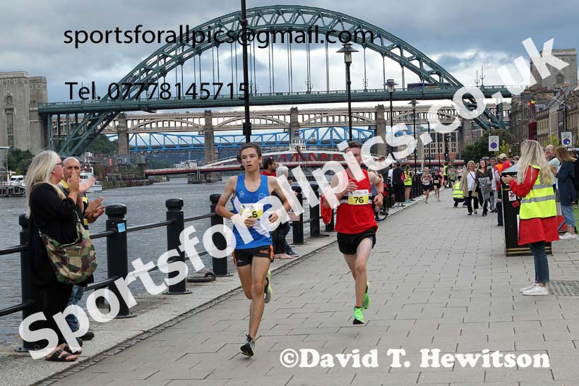Junior Quayside Road Race, Newcastle/Gateshead, 2021, August 11th. Photo: David T. Hewitson/Sports for All Pics